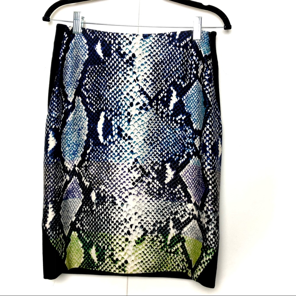Diane Von Furstenberg Python Print Pencil Skirt B… - image 2